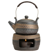 Керамический чайник с подставкой для подогрева