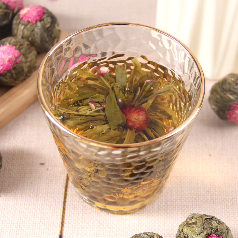 Цветочный связанный чай юй лун тао
